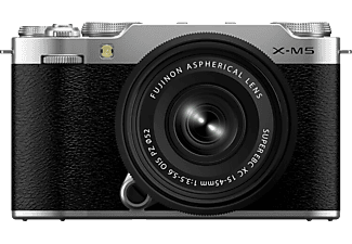 FUJIFILM X-M5 váz + XC15-45MM objektív kit, ezüst