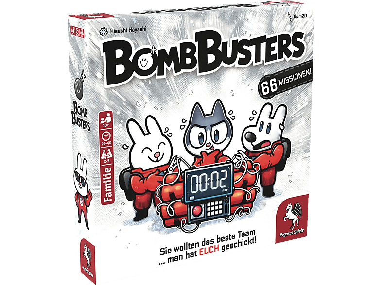 PEGASUS SPIELE 51280G BOMB BUSTERS Brettspiel Mehrfarbig