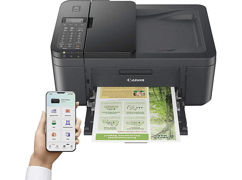 Canon PIXMA TR4755i 4in1 Tintenstrahl-Multifunktionsdrucker - A4, Drucker, Scanner, Kopierer, Fax, USB, WLAN, Duplex