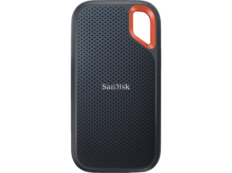 SANDISK Extreme Portable Festplatte, 500 GB SSD, extern, Grau/Orange