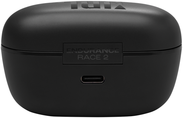 Fekete töltőtok 'ENDURANCE RACE 2' felirattal és USB-C porttal.