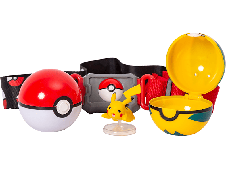 Pokémon Bandai Ceinture Poké Ball, Nest Ball et Figurine 5 cm Pikachu