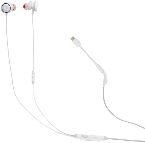 JBL Quantum 50 C Vezetékes Gamer USB fülhallgató, fehér