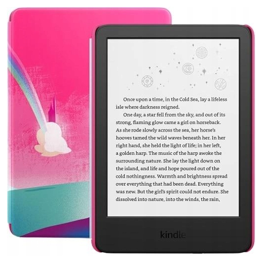 Czytnik e-booków KINDLE 11 Kids 16GB bez reklam Czarny + etui Jednorożec