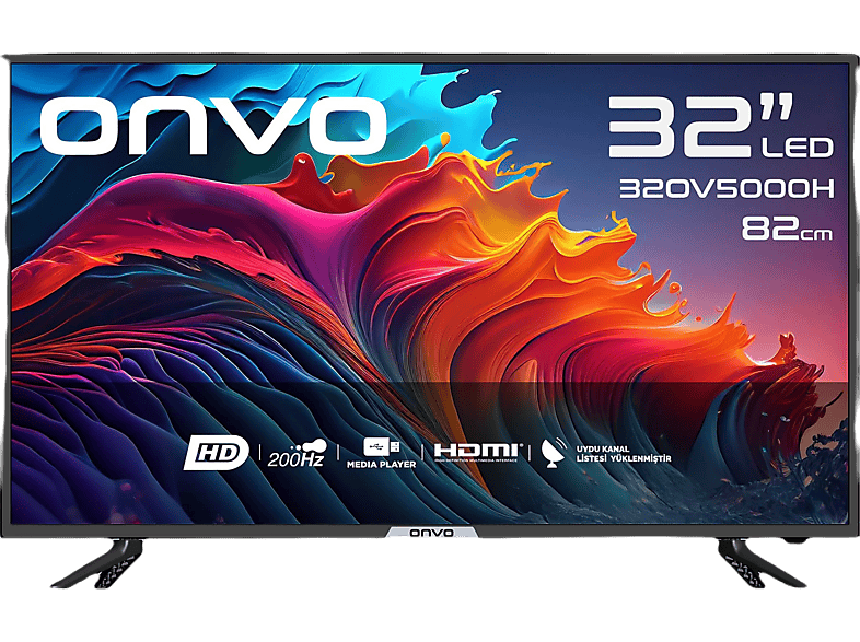 ONVO 32OV5000H 32 inç 82 Ekran Uydu Alıcılı HD LED TV