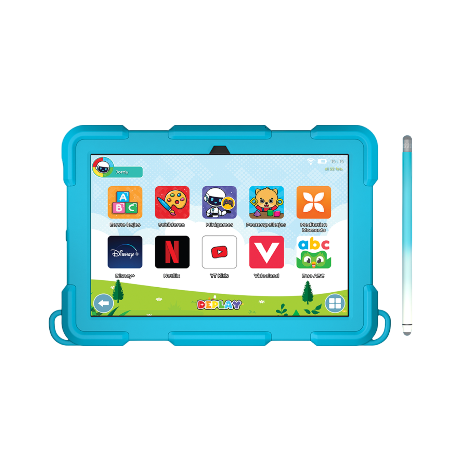 Deplay Kids Tablet Pro 4 - 10 Inch 128 Gb Blauw Wifi + 5g