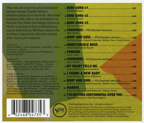 CD-Cover mit Titellisten, Künstlernamen und Text über die Transformation des Albums.