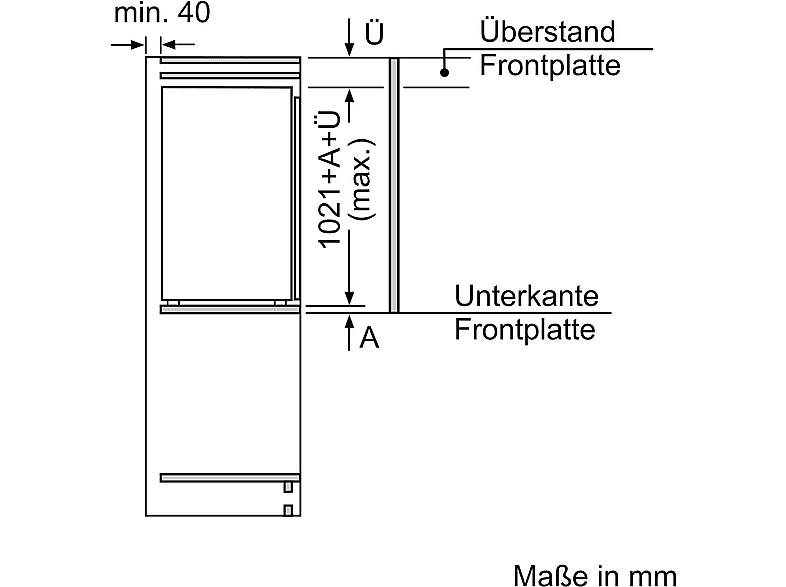 Thumbnail - SIEMENS KI31RADD1 iQ500 Einbaukühlschrank (165 l, D, 1021 mm hoch, Weiß)