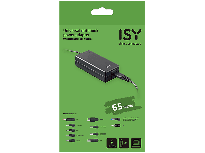 Zasilacz do laptopa ISY IAC-1103-1 65W – zdjęcie 3