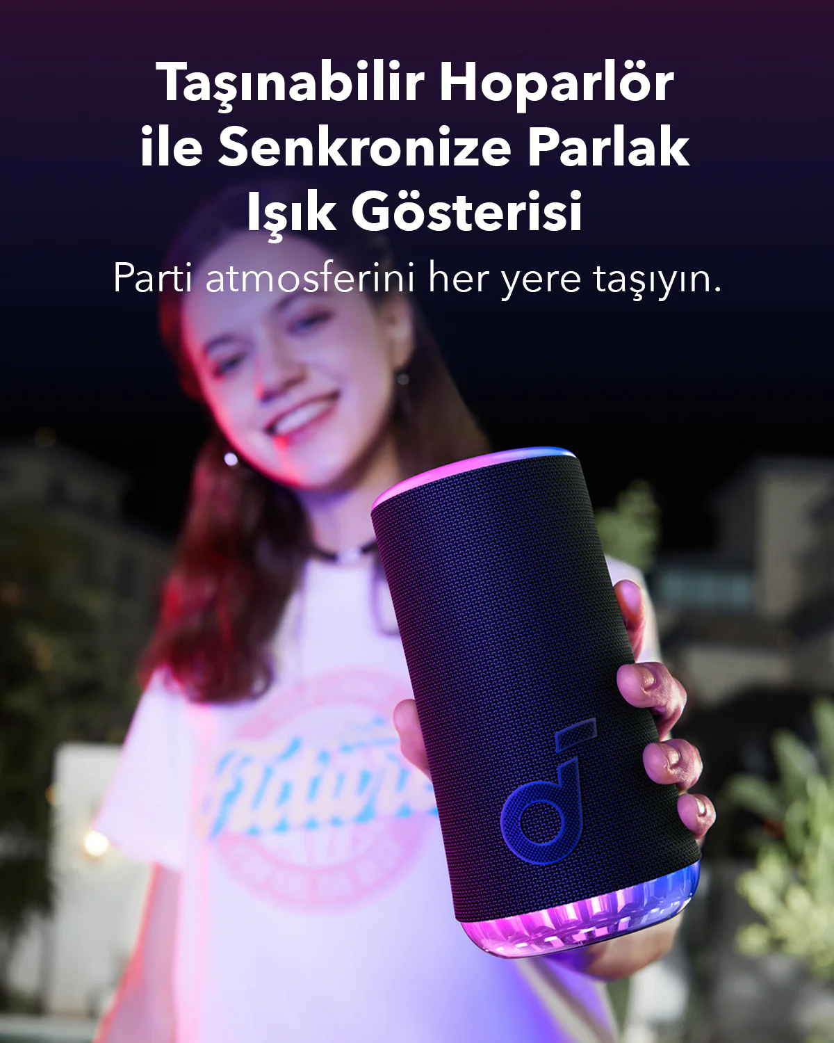 ANKER Soundcore Glow Taşınabilir Hoparlör Siyah Fiyat & Özellik