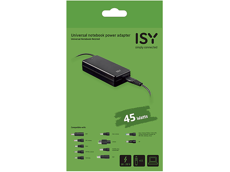 Zasilacz do laptopa ISY IAC-4501-1 45W – zdjęcie 2