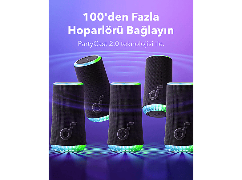 ANKER Soundcore Glow Taşınabilir Hoparlör Mavi Fiyat & Özellik