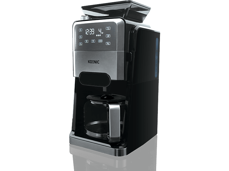 KOENIC KCM 141224 Kaffeemaschine Schwarz/Edelstahl