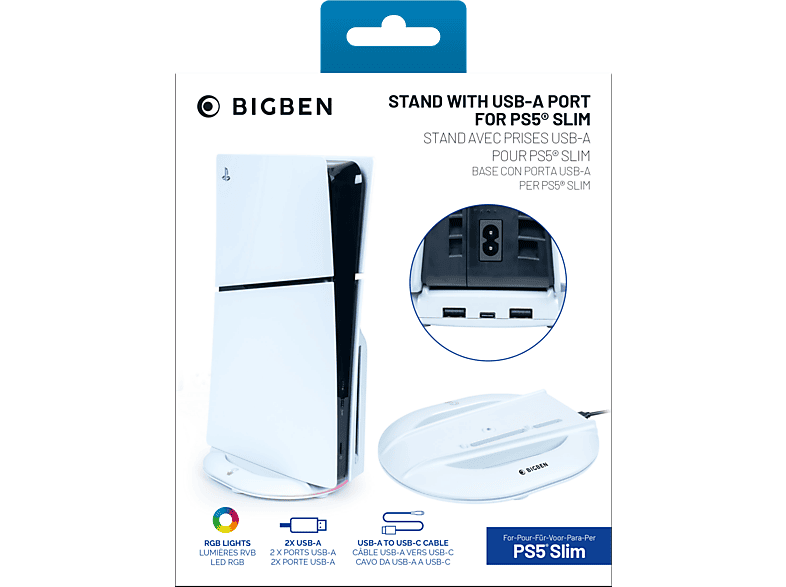 MediaMarkt, Nacon Ps5 Slim, Hub-Station, Weiss, Gaming & VR, Playstation, PS5 Zubehör, weiteres PS5 Zubehör, BB025620