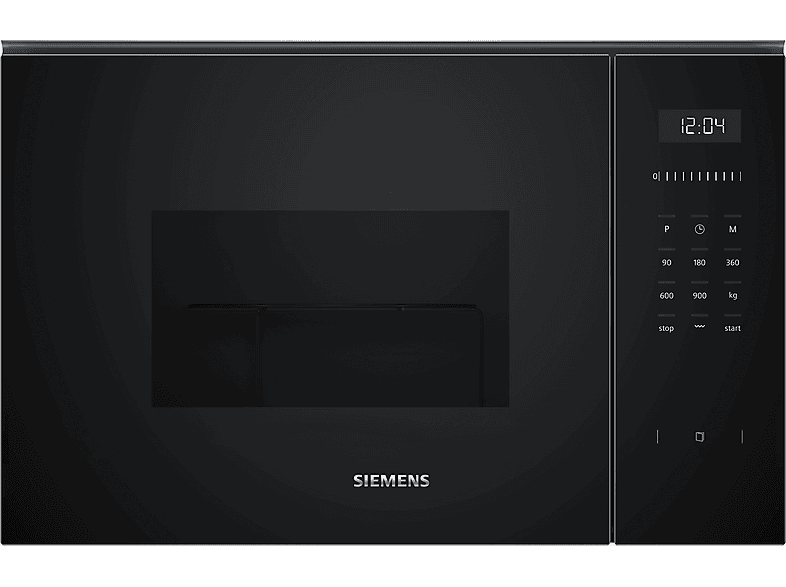 Siemens BE555LMB1 Mikrowelle (900 Watt, Einbaugerät, 25 l, Schwarz, Edelstahl) — Foto 2 von 5