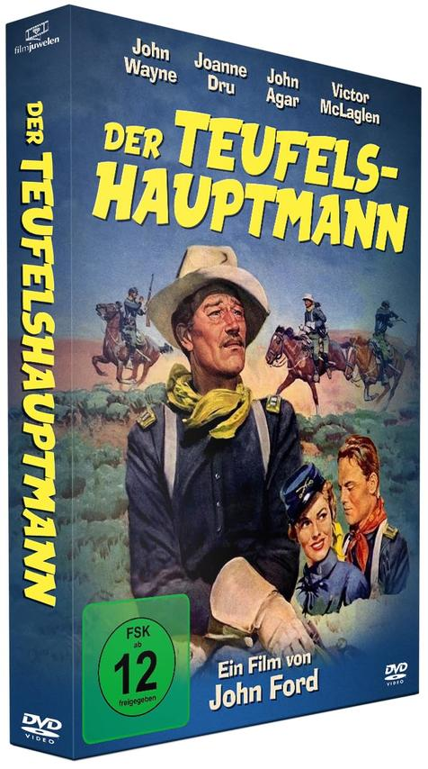 DVD-Box-Art eines Filmplakats mit Schauspielern und dem deutschen Titel 'Der Teufelshauptmann'.