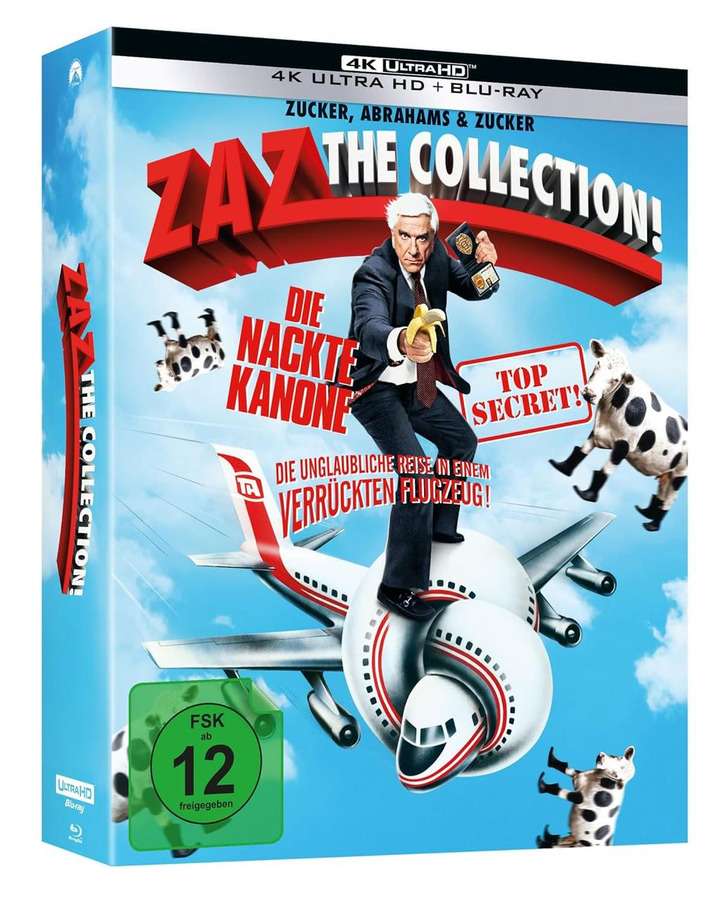 Blu-ray-Box-Art für den Film ZAZ The Collection, mit Filmtitel und Bildern.