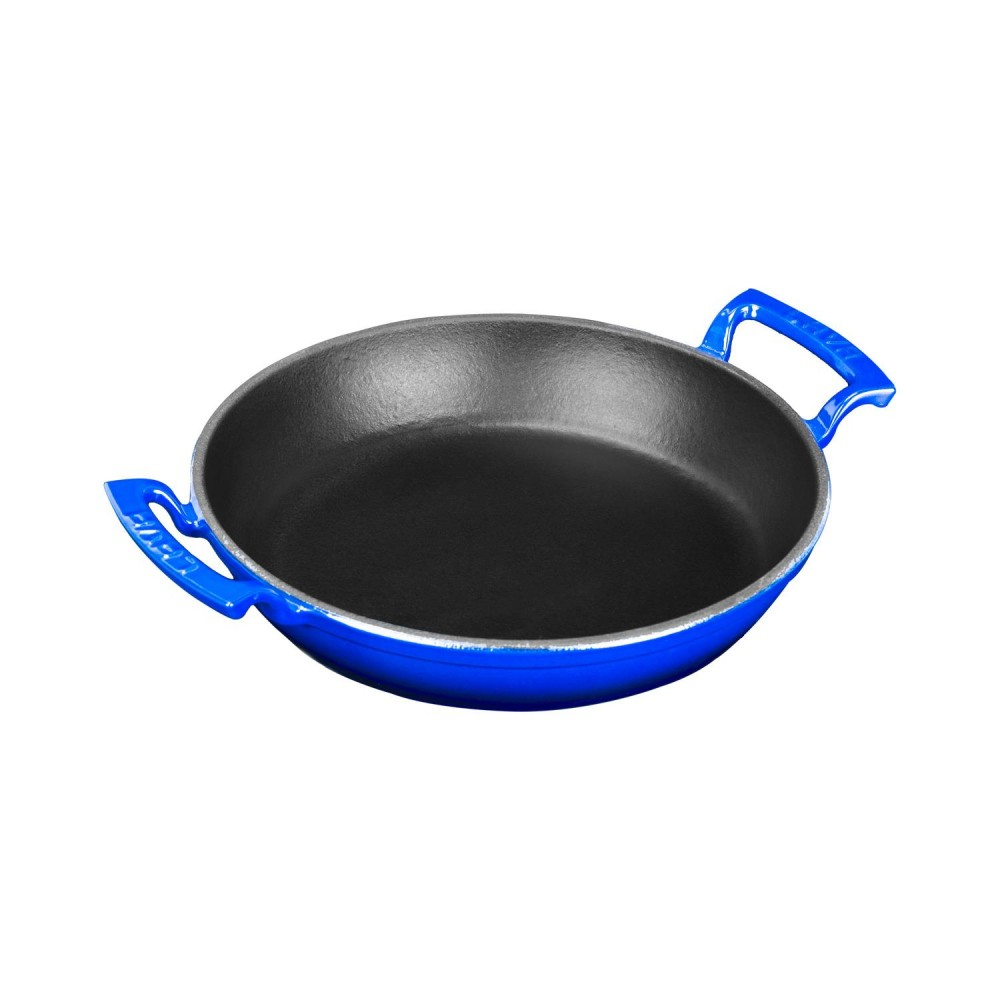 LAVA Döküm Yuvarlak Sahan Döküm Demir Yekpare Çift Kulplu 24cm Mavi