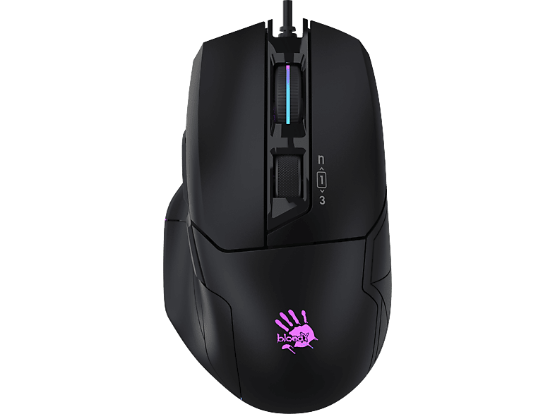 A4 TECH BLOODY W70 Max 10K CPI Optik RGB Kablolu Gaming Mouse Siyah