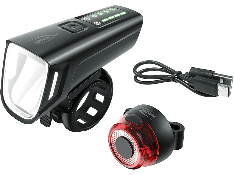 ANSMANN Bikelight-Set LED R, Schwarz