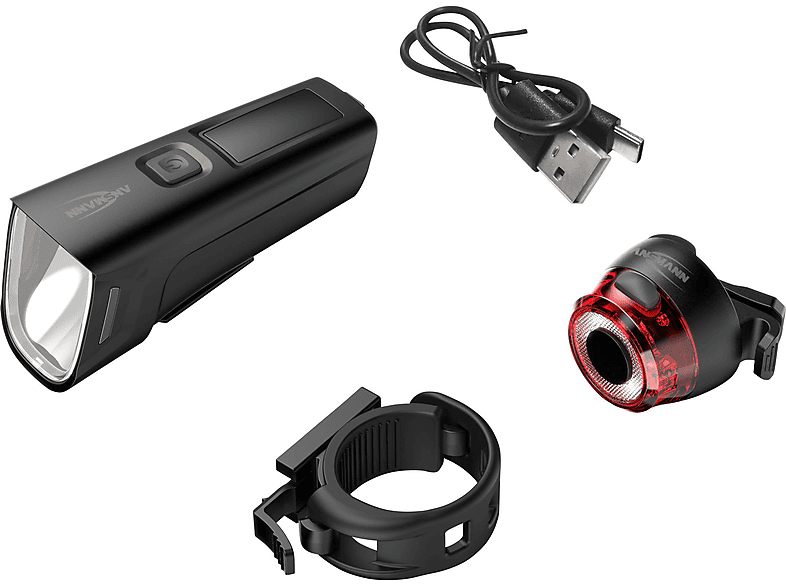 ANSMANN Bikelight-Set LED R, Schwarz