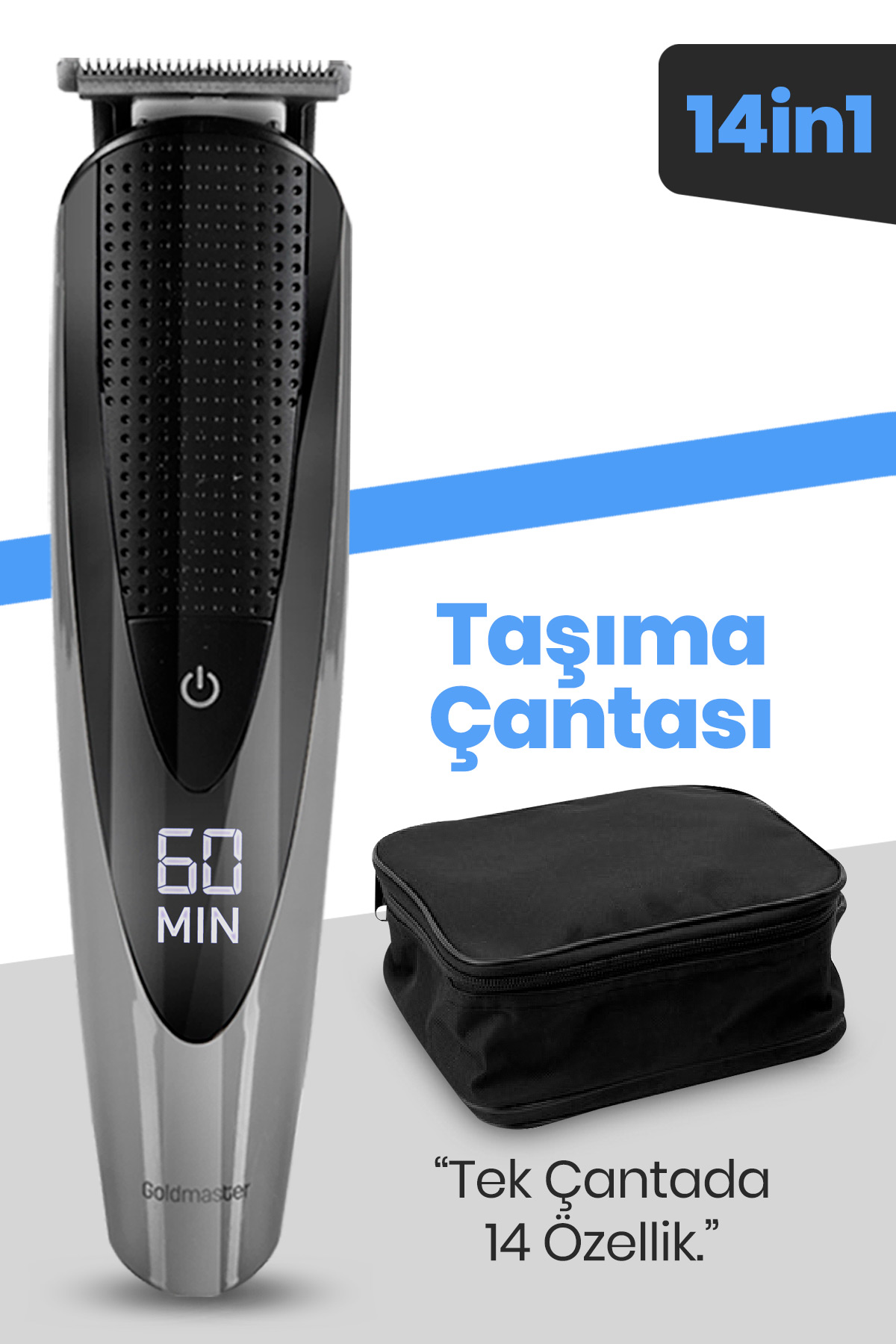 Siyah tabanlı, düğmeli ve yeşil ışıklı gümüş bir su ısıtıcısı.