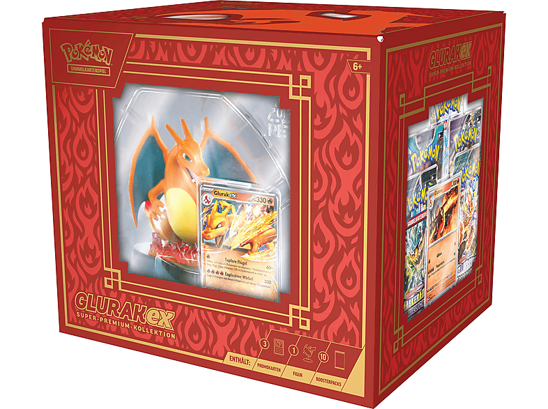 Thumbnail - POKEMON 45902 Pokémon Glurak-ex Super Premium-Koll. Sammelkarten