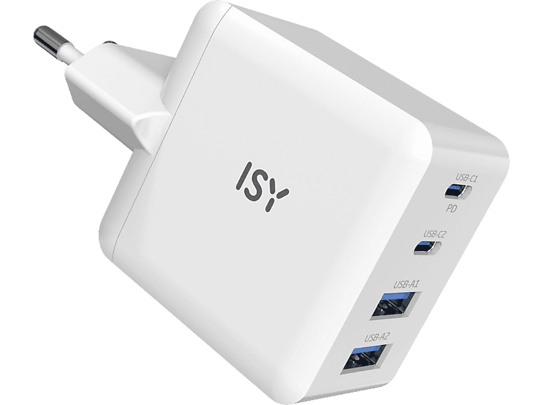 ISY IAC-5046 Ladegerät universal bis zu 45 Watt, Weiß