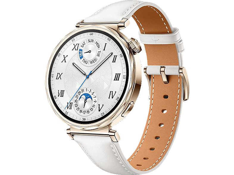 HUAWEI Watch GT5 41 MM Smartwatch Leder, 120-190 mm, White