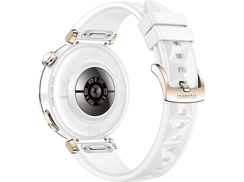HUAWEI Watch GT5 Pro 42 MM Smartwatch Fluorelastomer, 120 mm- 190 mm , Weiß