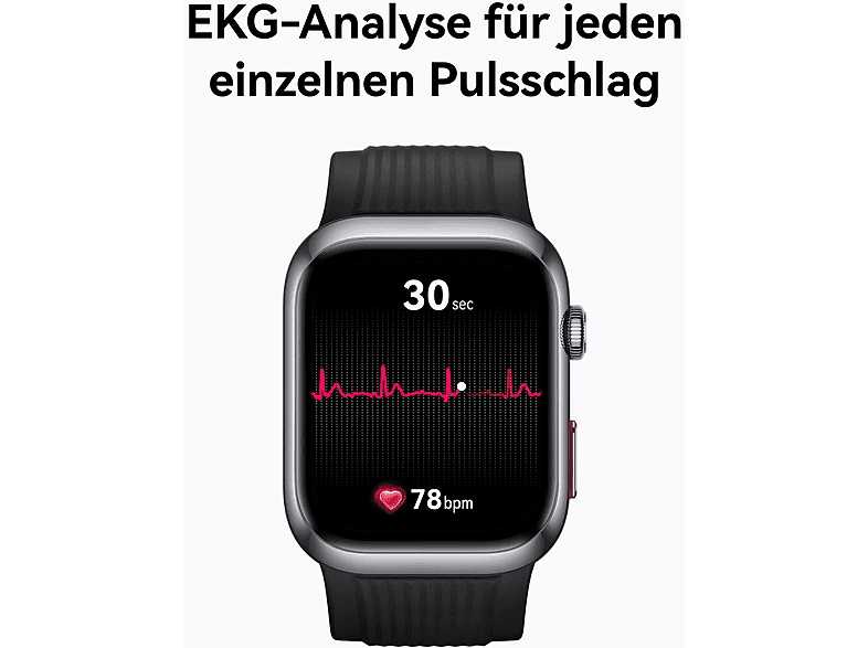 HUAWEI Watch D2 Smartwatch Fluorelastomer, 130-210 mm, Black