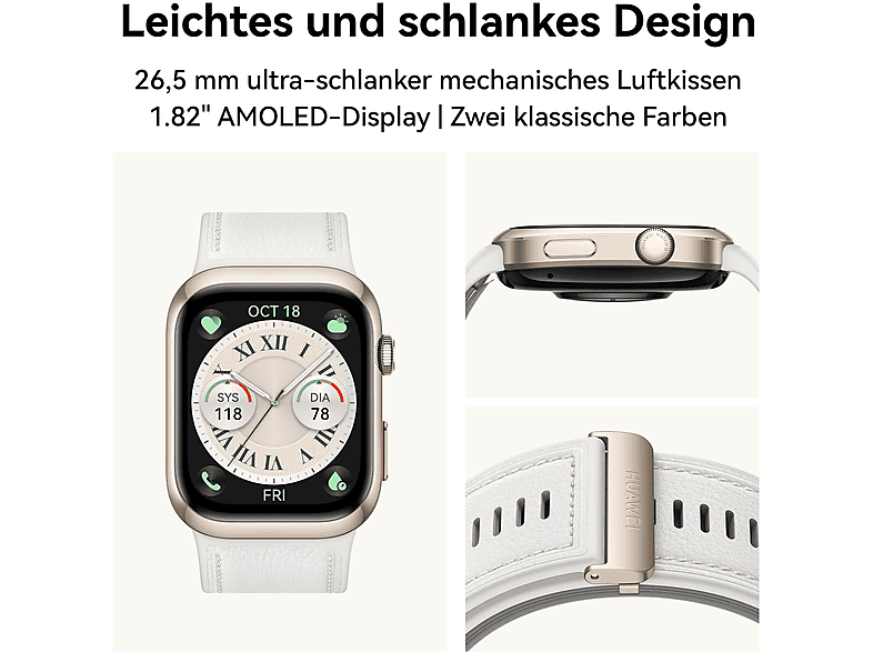 HUAWEI Watch D2 Smartwatch Fluorelastomer, 130-210 mm, Black