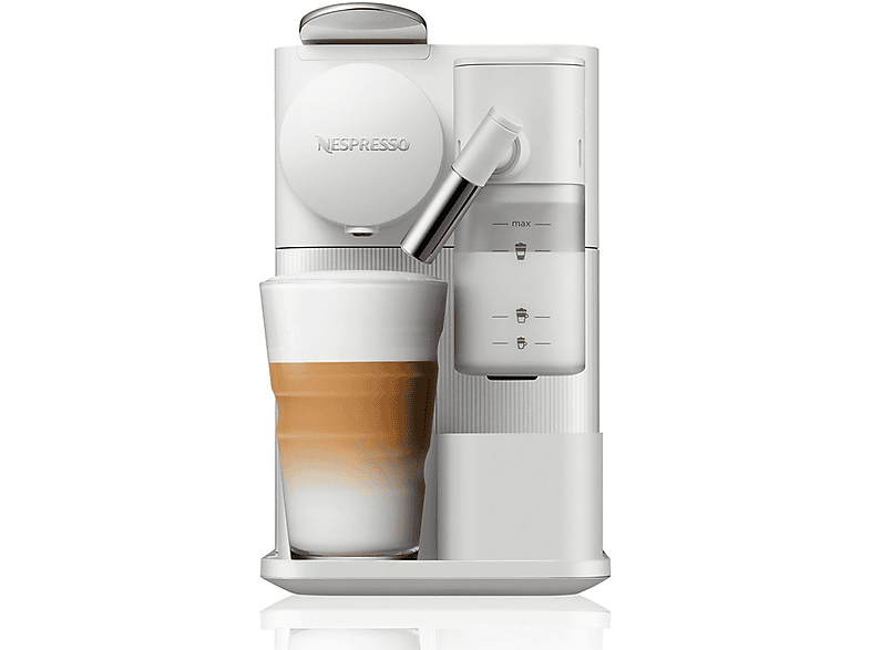 MACCHINA CAFFÈ CAPSULE DE'LONGHI Lattissima One EN510.W, Compatibile con Capsule Nespresso, Pressione pompa 19 bar, Potenza 1450 W, Serbatoio acqua 1 l, Disattivazione automatica, Bianco