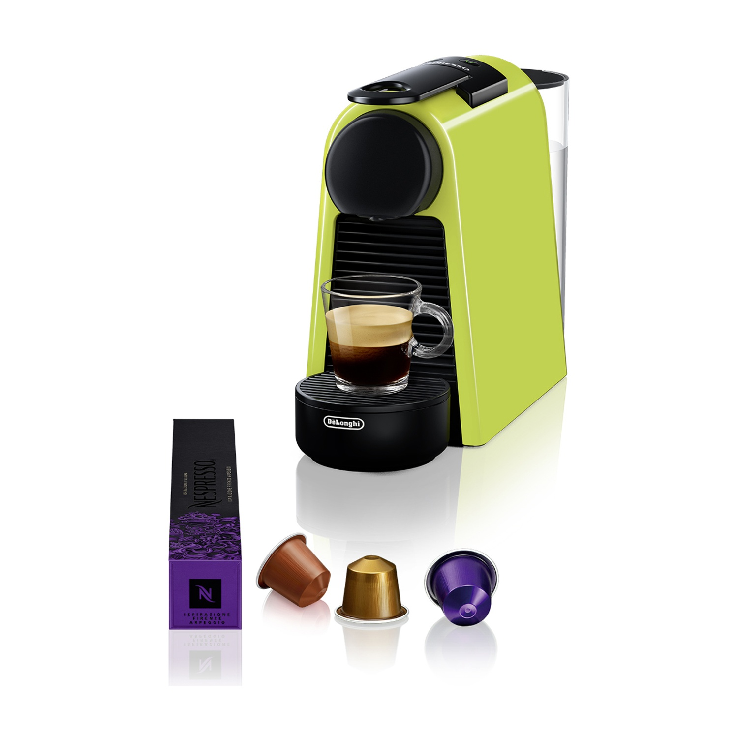 DE'LONGHI Essenza Mini EN85.L MACCHINA CAFFÈ CAPSULE, Lime