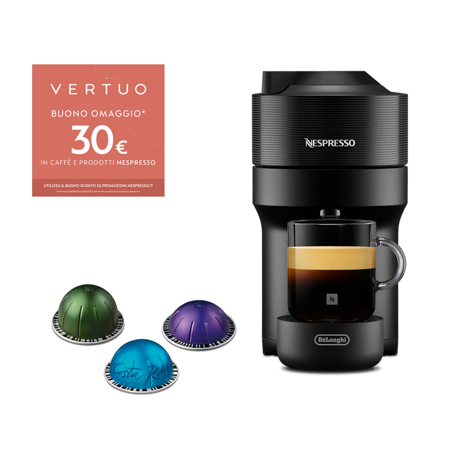 Delonghi Contenitore Capsule NN92105, Vertuo Pop + Macchina Caffè - Foto 13