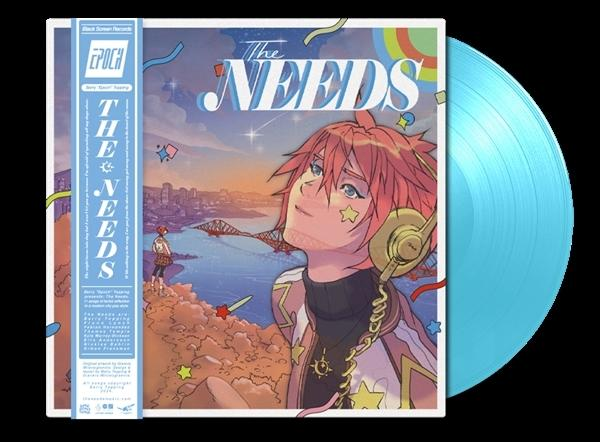 Das Albumcover von The Needs. Anime-Kunst eines Mannes, der in den Himmel mit einer Brücke blickt.