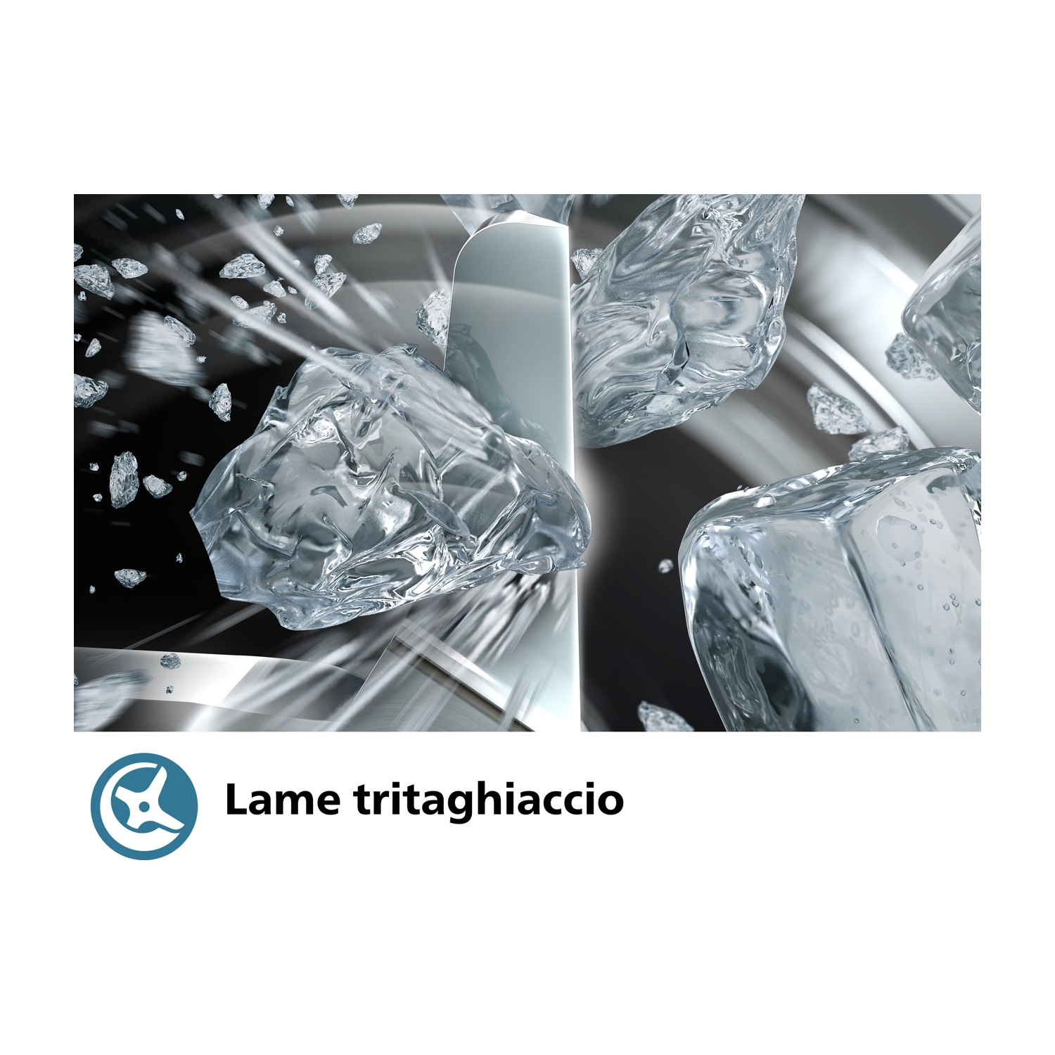 Cubetti di ghiaccio a fuoco. Lo sfondo è sfocato con sfumature chiare e scure.
