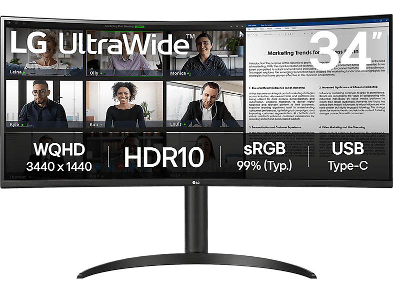 LG Ultrawide 34wr55qk - 34 Inch Uwqhd Va (vertical Alignment)