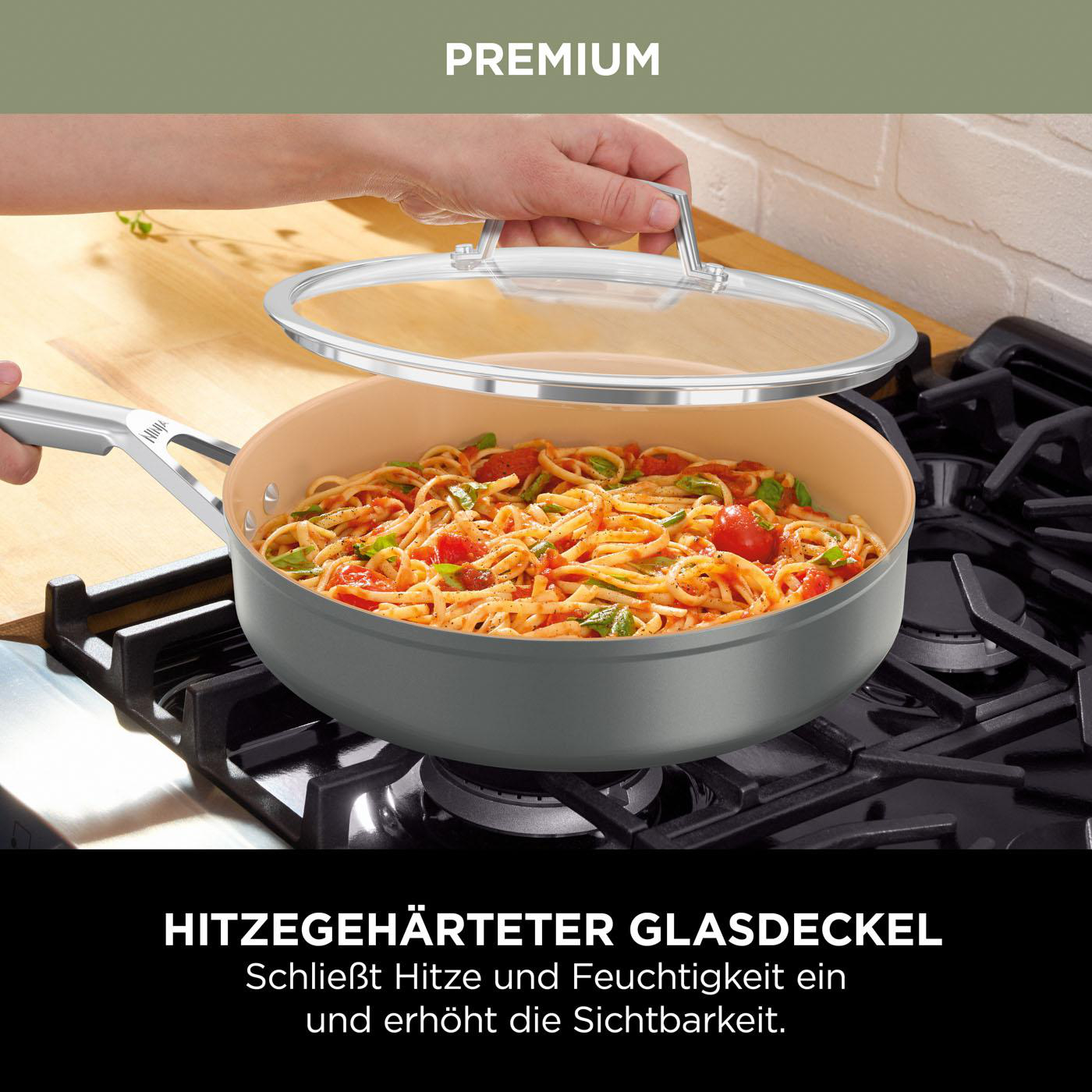 NINJA CW90126DE Premium Keramik Sauteuse (Aluminium, Beschichtung: Keramik, 26 cm)
