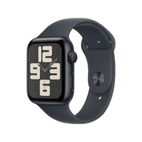 APPLE APPLE Watch SE 2024 GPS 44 mm Aluminiumgehäuse, Sportarmband M/L, Mitternacht