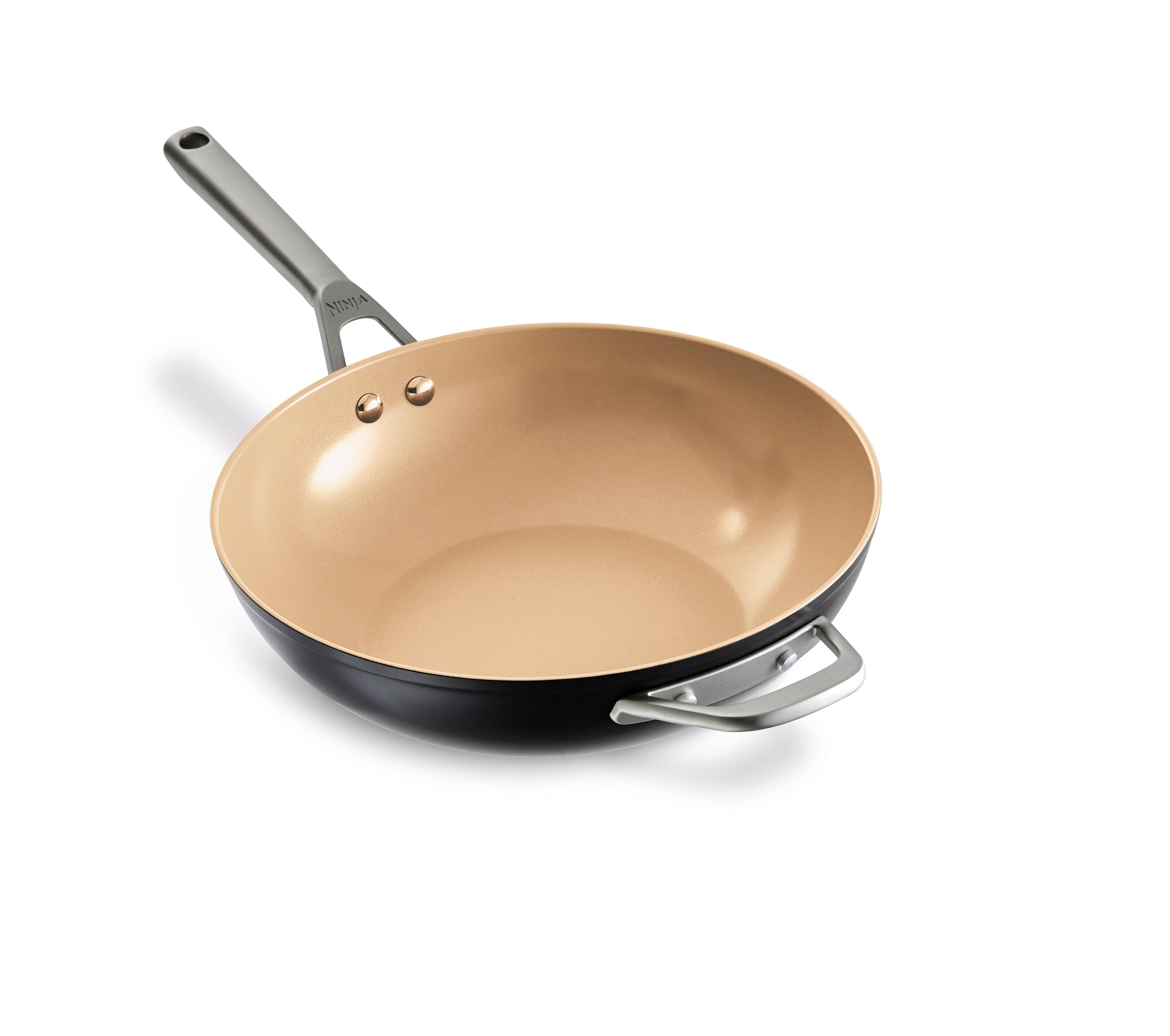 NINJA CW90928DE Premium Keramik Wokpfanne (Aluminium, Beschichtung: Keramik, 28 cm)