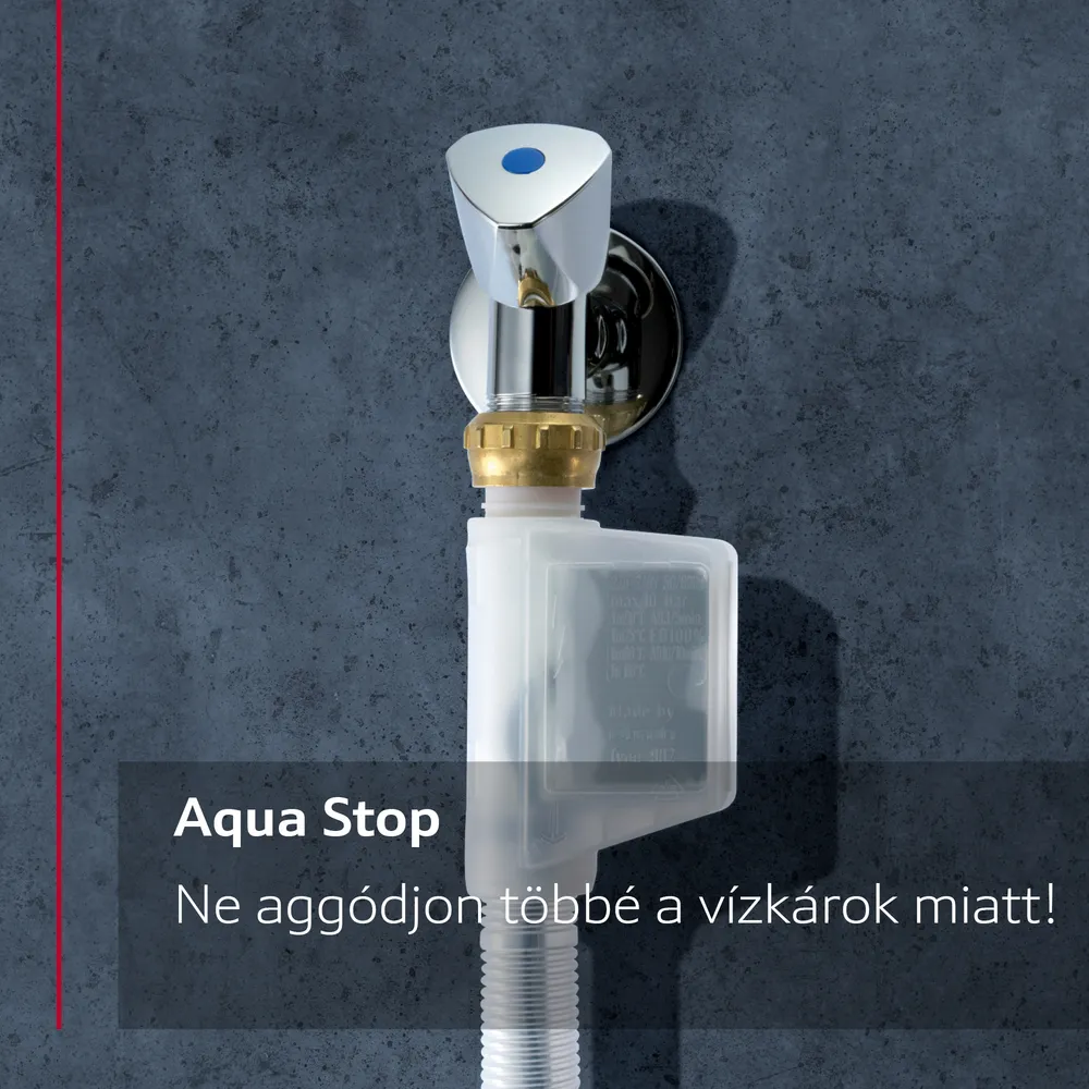 Króm csaptelep 'Aqua Stop' vízleállítóval.
