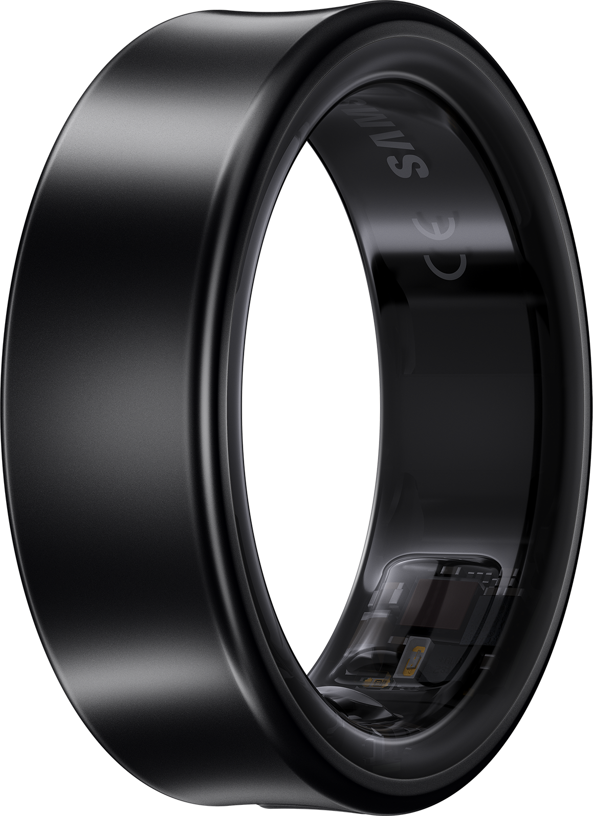 Schwarzer intelligenter Ring.