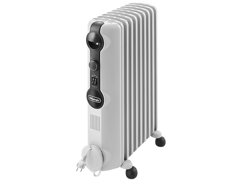 Radiador de aceite - De'Longhi Radia-s Easytronic TRRSE0920, 2000W, Termostato seguridad, 9 Elementos, Blanco