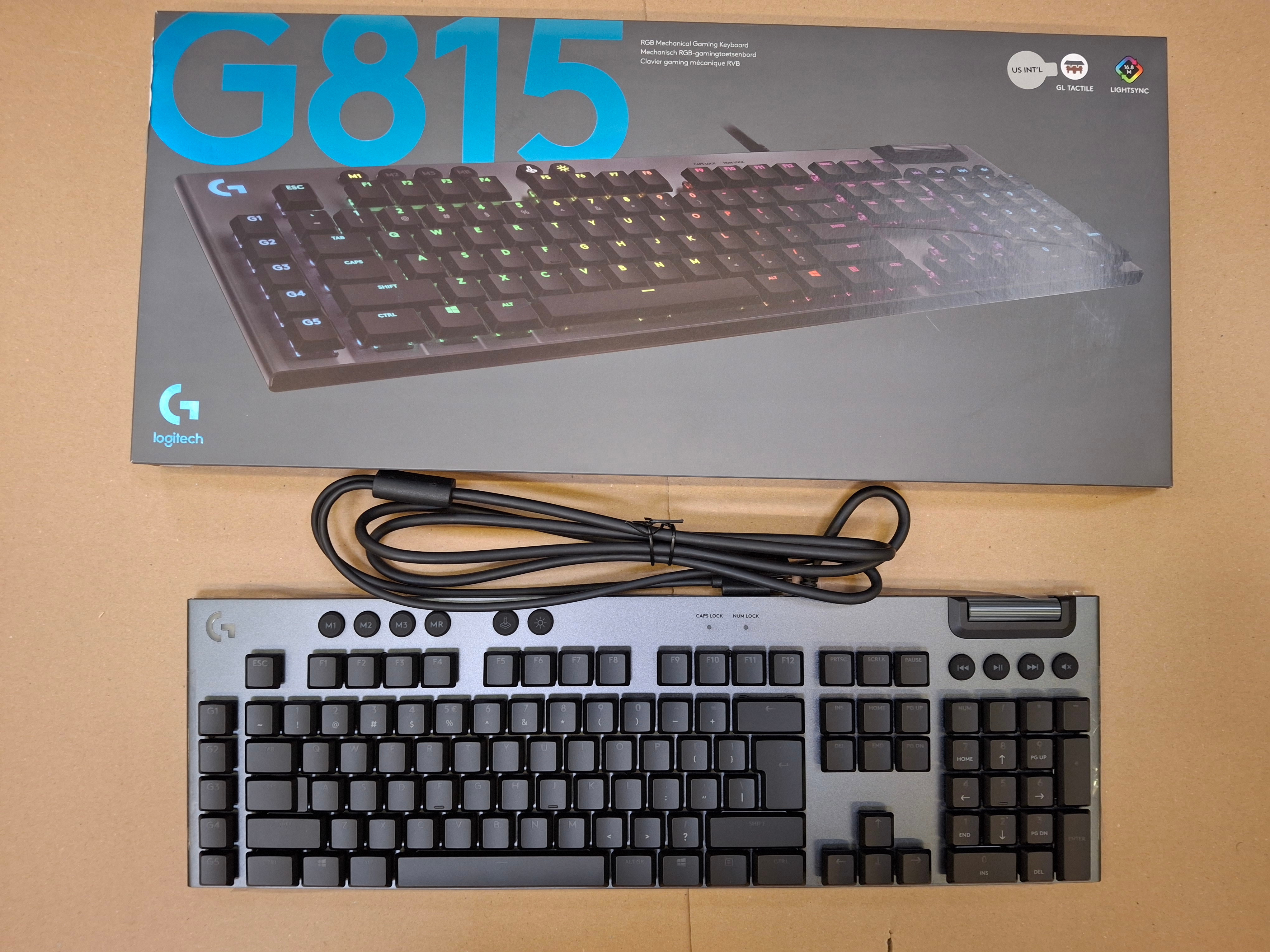 OUTLET - Klawiatura przewodowa LOGITECH G815 Lightsync Czarny 