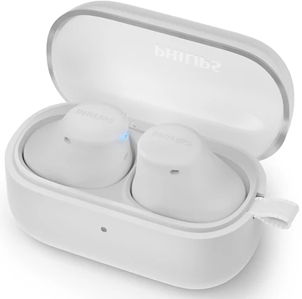 Egy fekete hangszóró hátulja, AC IN~ csatlakozóval. Portok: Aux in, Audio out, DC in, 5V 1.0A USB.