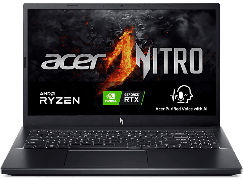 Portátil gaming - Acer Nitro V 15 ANV15-41-R7T6, 15.6" Full-HD, AMD Ryzen™ 7 7735HS, 16GB RAM, 1TB SSD, GeForce RTX™ 4060, Windows 11 Home