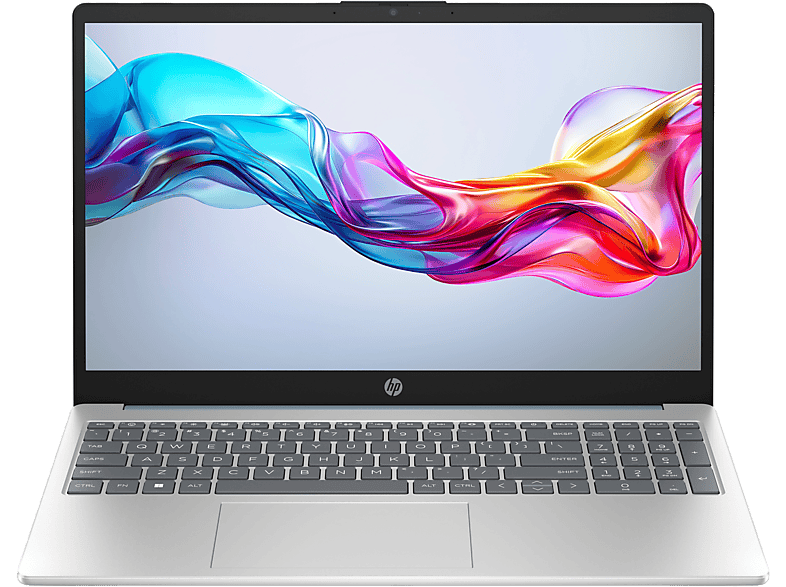 Portátil - HP 15s-fd0154ns, 15.6" Full HD, Intel® Core™ i7-1255U, 16GB RAM, 512GB SSD, Gráficos Iris® Xe, Sin sistema operativo, Plata