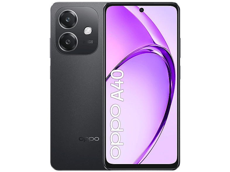 Oppo A40 6+128, 128 GB, Black Smartphone