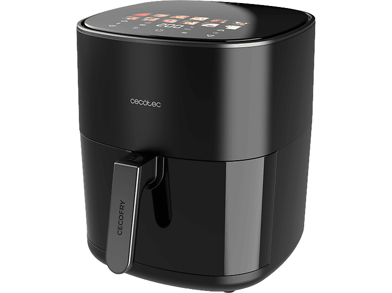 Freidora de aire - Cecotec Cecofry&Grill Duoheat 6500, 3 en 1, 6.5 l, Black